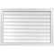 Ekena Millwork Vertical Surface Mount PVC Gable Vent w/ 2"W x 2"H , Brickmould Sill Frame, 40"W x 28"H GVPVE40X2803SN - alternate 1
